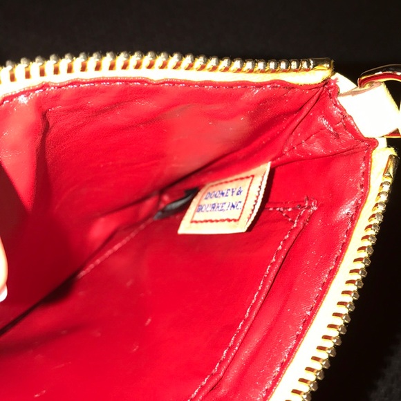 Dooney and Bourke Yellow Leather Wristlet - Picture 6 of 7